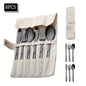 Stainless Steel 6pcs/set Tableware - Outdoor Camping Picnic Knife Fork Spoon