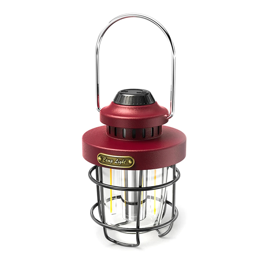 Retro Camping Lantern USB Rechargeable/LED