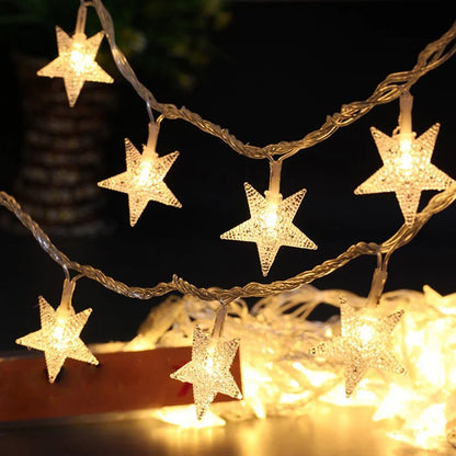 1.5m/3m/6m/10m LED Star String Lights Battery USB Powered