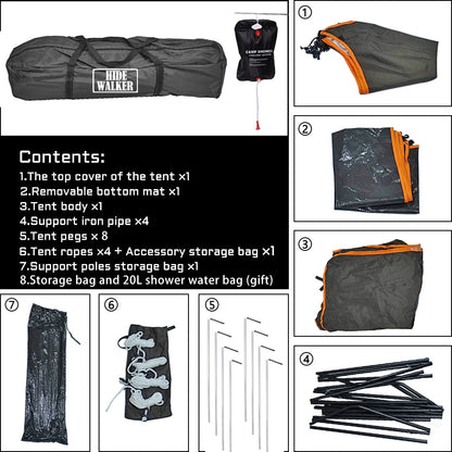 Heavy Duty Shower Tent - Outdoor Camping