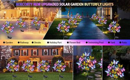 Butterfly Solar Lights for Garden Yard Patio Lawn Outdoor Decor