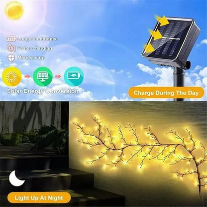 Willow Vine Solar Light Outdoor Garden  Decorations