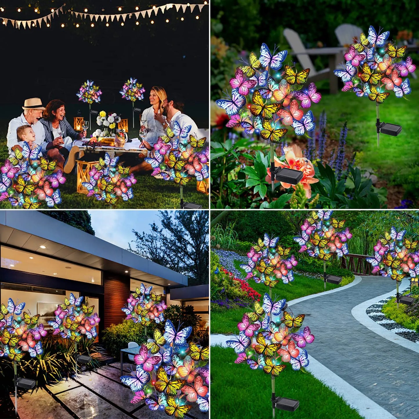 Butterfly Solar Lights for Garden Yard Patio Lawn Outdoor Decor
