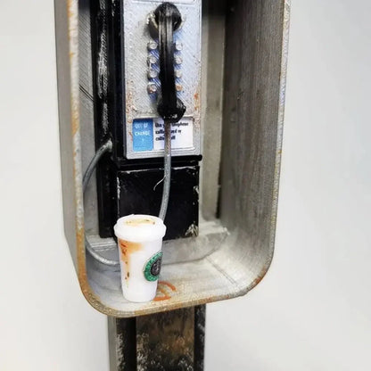 Handmade Miniature Payphone/Mailbox/Paper Machine In 1:12 Scale