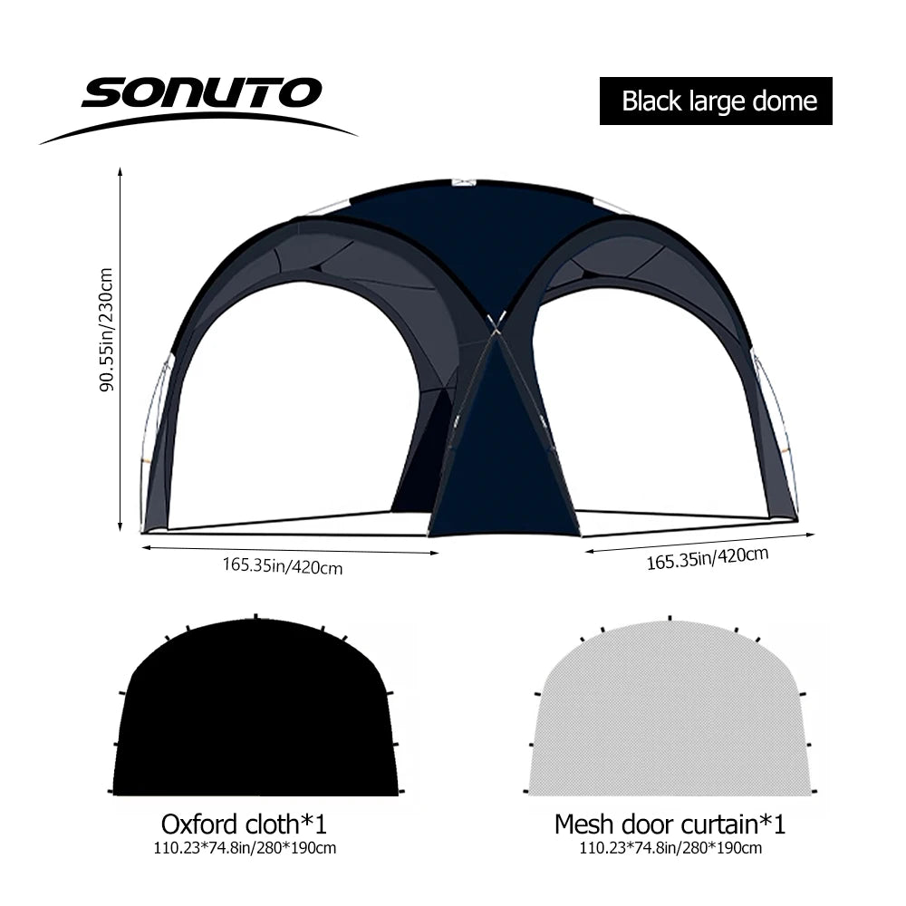 Large 4-10 Person Camping Tent - Waterproof & Windproof