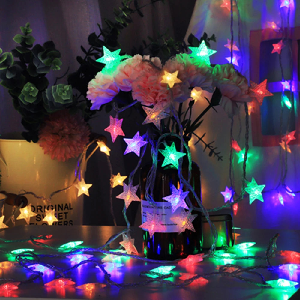 1.5m/3m/6m/10m LED Star String Lights Battery USB Powered