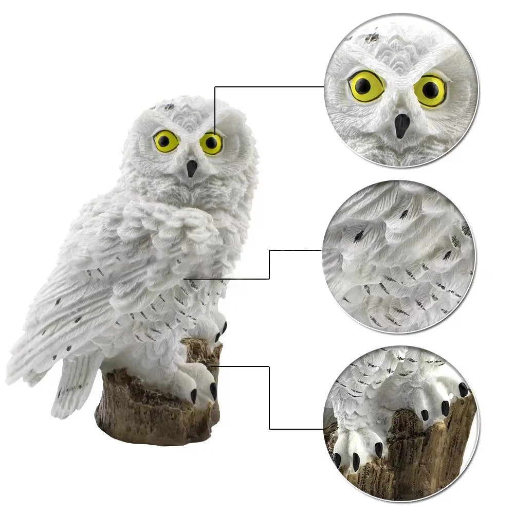 Owl Solar Garden Light (Resin)