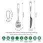 Boundless Voyage Titanium Knife Fork Spoon Chopsticks Tableware Set Drinkware Straw Flatware Outdoor Camping Picnic Cutlery
