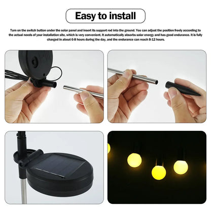 Solar Jellyfish Lights Outdoor Dual Mode LED  Garden Decoration