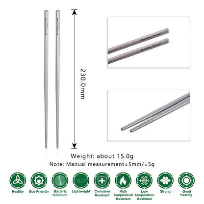 Boundless Voyage Titanium Knife Fork Spoon Chopsticks Tableware Set Drinkware Straw Flatware Outdoor Camping Picnic Cutlery