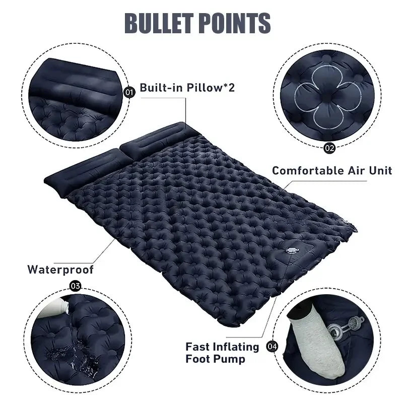Double Size Camping Self-Inflating Mattress