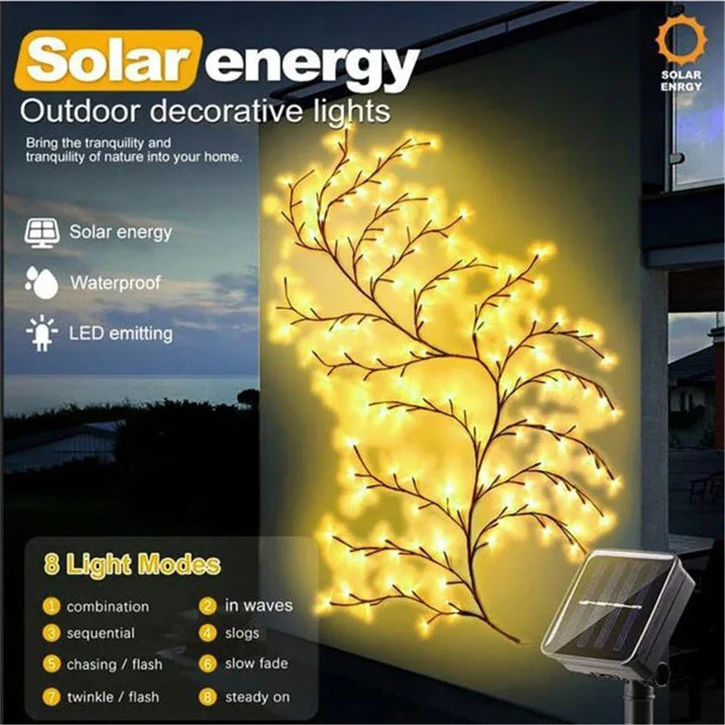 Willow Vine Solar Light Outdoor Garden  Decorations