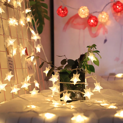 1.5m/3m/6m/10m LED Star String Lights Battery USB Powered