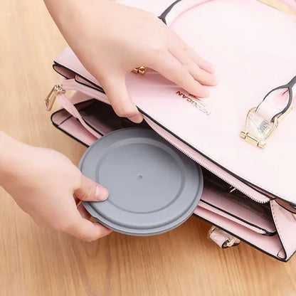 Folding Silicone Bowl 3Pcs/Set with Lid For Camping