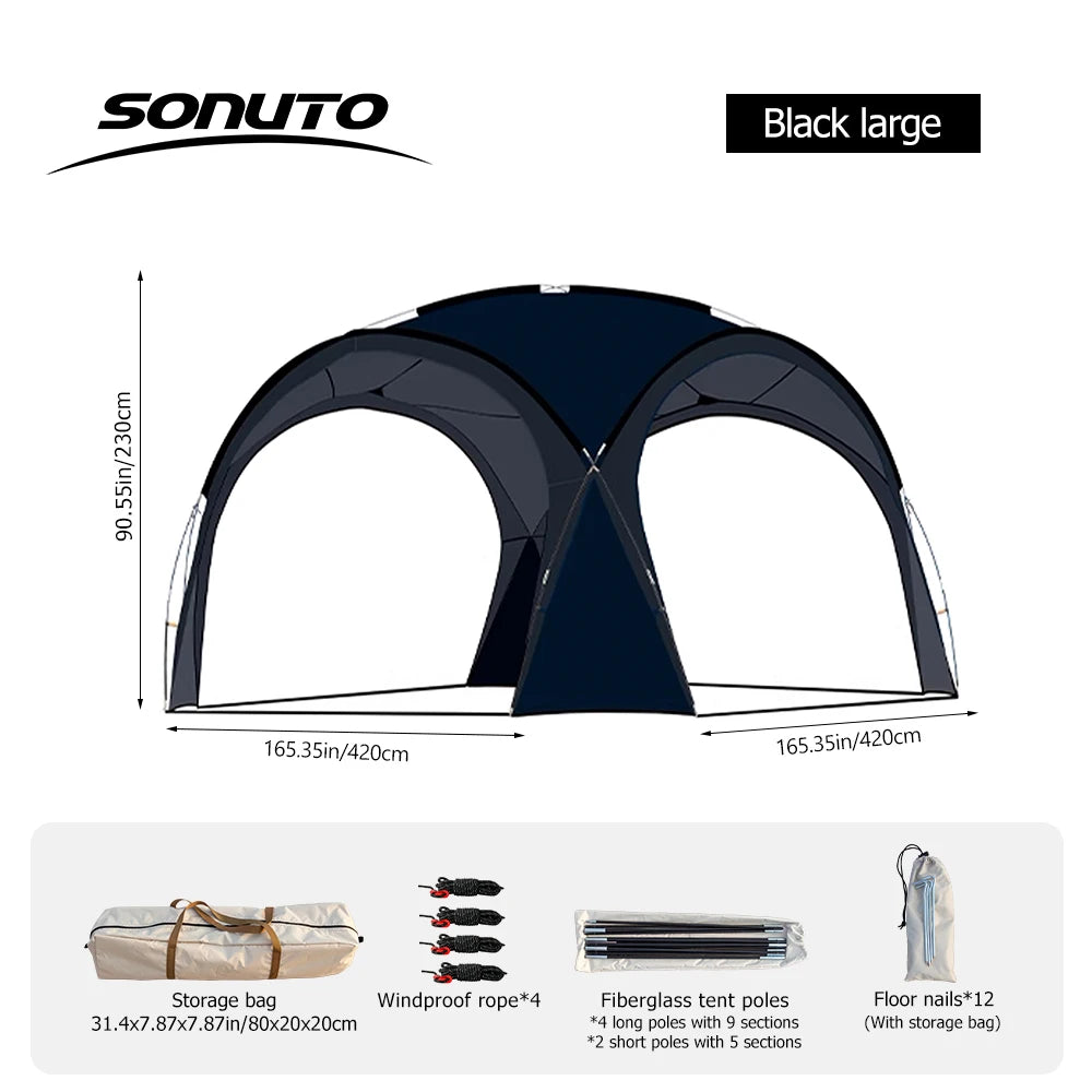 Large 4-10 Person Camping Tent - Waterproof & Windproof