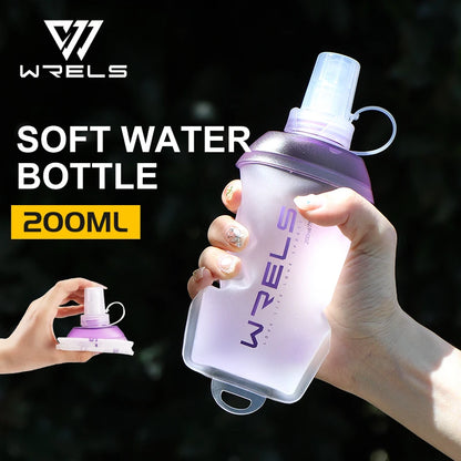 Silicone Soft Flask Water Bottle for  Camping/Hiking