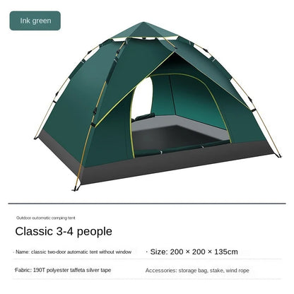 Camping Pop Up Tent Automatic One Touch Set Up (3-4 Person)