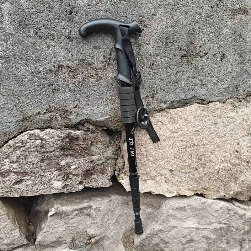 Ultra-light Trekking Poles with Adjustable T-Handle & Shock Absorption. Comfort Grip, Ideal for Hiking.