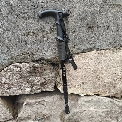 Ultra-light Trekking Poles with Adjustable T-Handle & Shock Absorption. Comfort Grip, Ideal for Hiking.