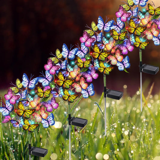 Butterfly Solar Lights for Garden Yard Patio Lawn Outdoor Decor