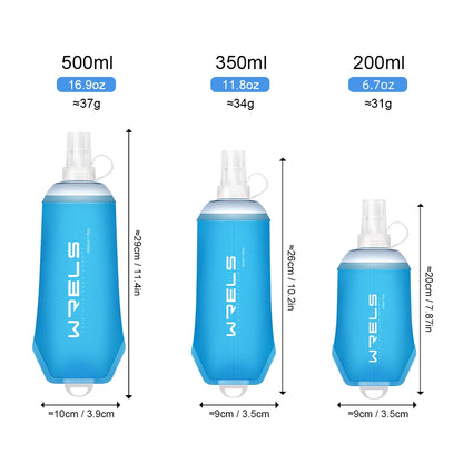 Silicone Soft Flask Water Bottle for  Camping/Hiking