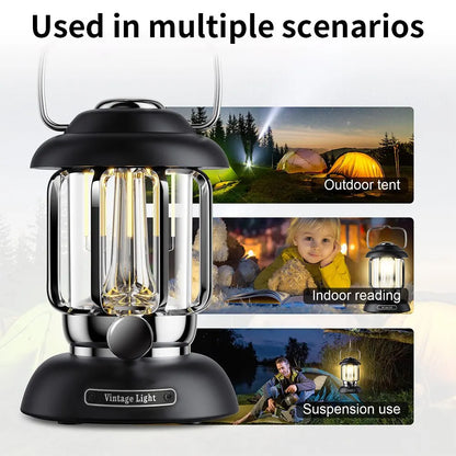 Outdoor LED Camping Lantern - USB Rechargeable - Waterproof