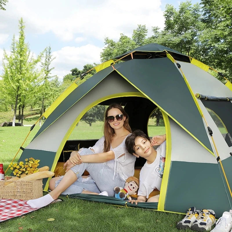 Camping Pop Up Tent Automatic One Touch Set Up (3-4 Person)